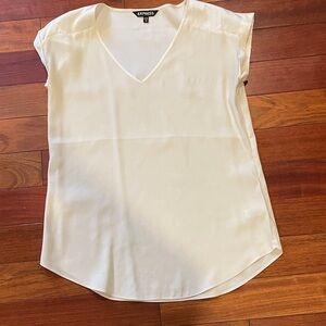 Express Women's Elegant Cream Blouse